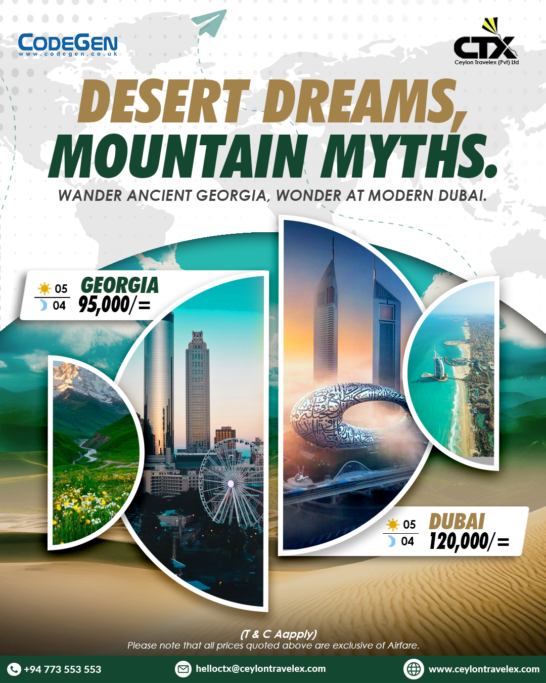 Georgia & Dubai Corperate Package