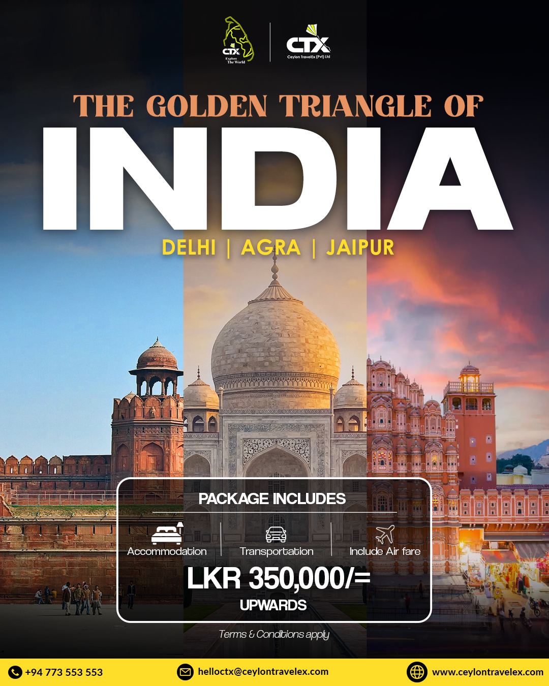 Golden Triangle of India Package